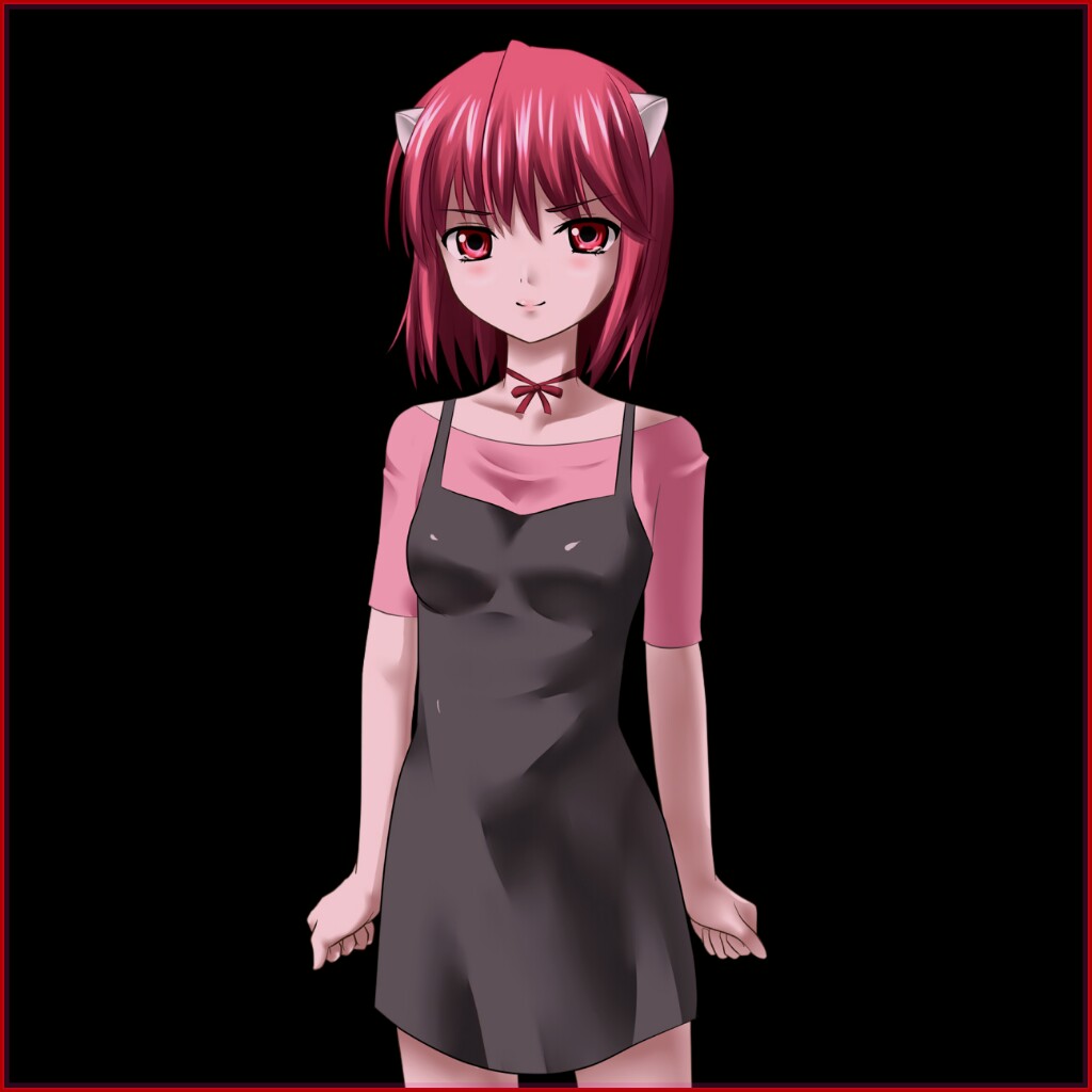 lucy nyuu kaede elfenlied anime #lucy image by @pikakb.
