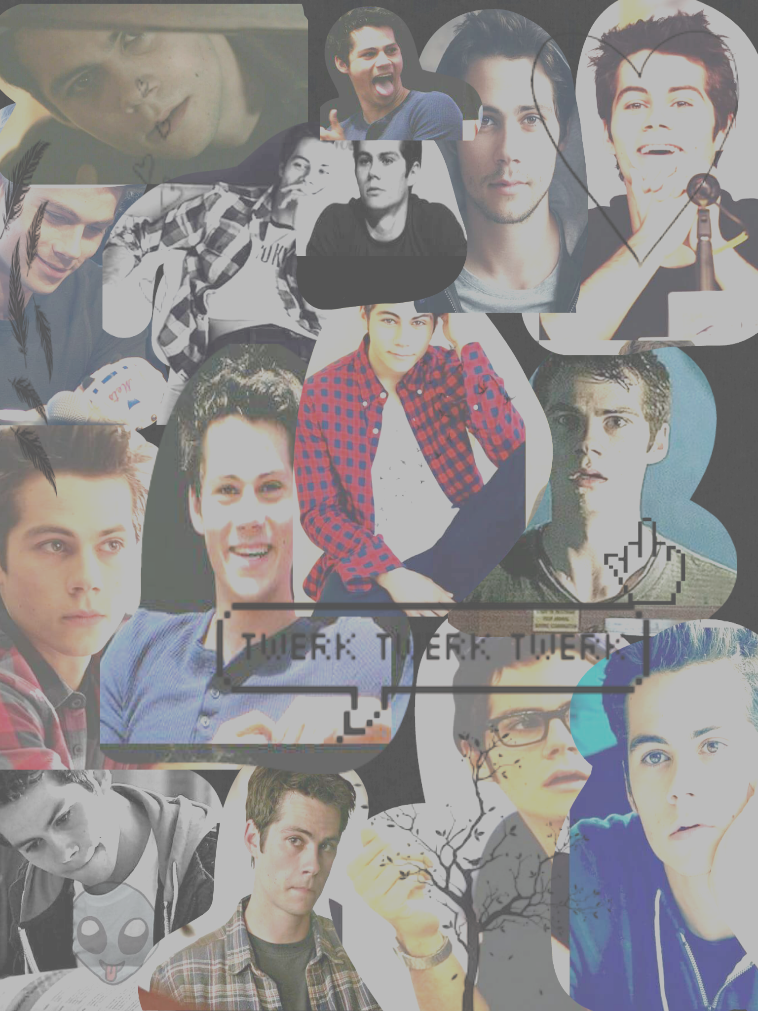 Dylan Obrien Collage Wallpaper Picsart Love Heart I