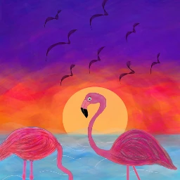 drawing wdpflamingo art flamingo animals